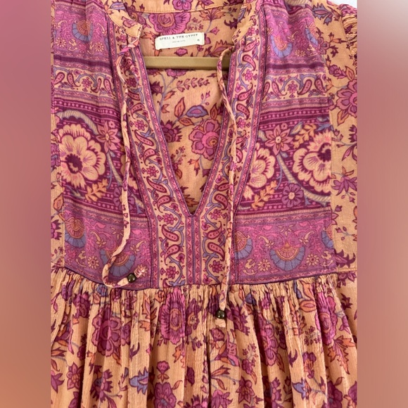 Spell the Gypsy Folk Song Boho Midi Dress size XSmall - Picture 10 of 15